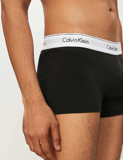 Pack Of Two Modern Essentials Modern-fit Stretch-cotton Briefs In  Black/white/grey