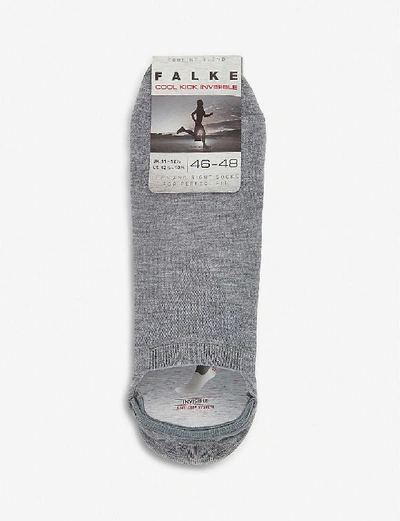 Shop Falke Men's Grey Cool Kick Invisible Stretch-woven Socks