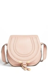 Chloé Marcie Small Leather Crossbody Bag In Blush Nude