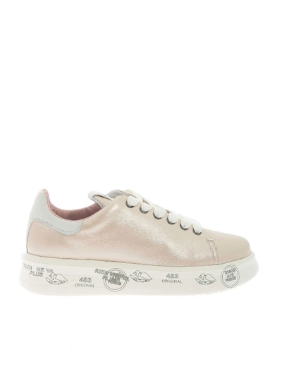 Shop Premiata Belle Sneakers In Pearl Effect Pink