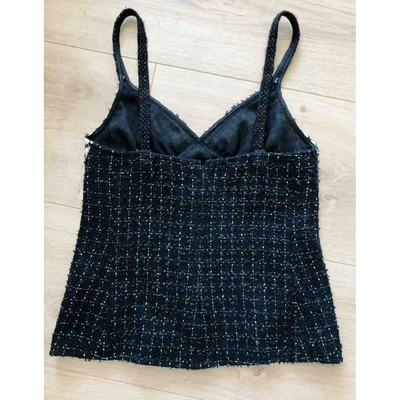 Pre-owned Chanel Black Lace  Top