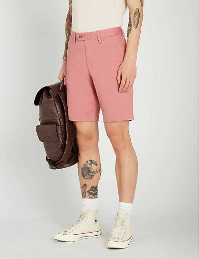 Shop Ted Baker Selshor Stretch-cotton Chino Shorts