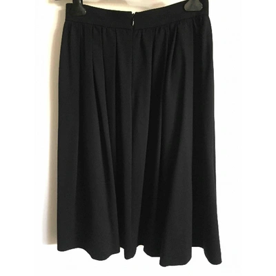 Pre-owned Dsquared2 Wool Maxi Skirt In Black