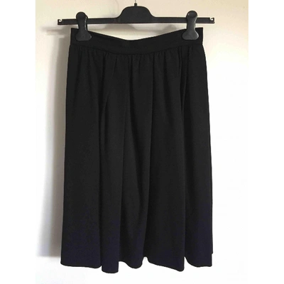 DSQUARED2 Pre-owned Wool Maxi Skirt In Black