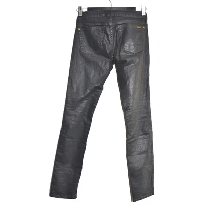Pre-owned Acquaverde Slim Jeans In Anthracite