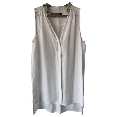 Pre-owned Comptoir Des Cotonniers Silk Blouse In White
