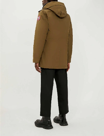 Shop Canada Goose Chateau Shell-down Hooded Parka In Military Green