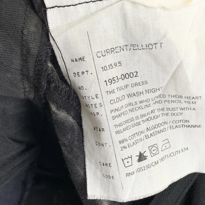 Pre-owned Current Elliott Mini Dress In Black