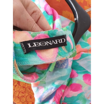 Pre-owned Leonard Silk Jumpsuit In Multicolour