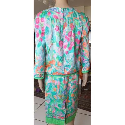 Pre-owned Leonard Silk Jumpsuit In Multicolour