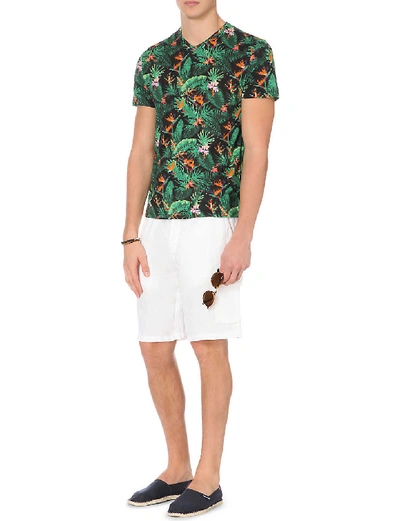 Shop Vilebrequin Baie Linen Cargo Shorts, Mens, Size: Xxl, White