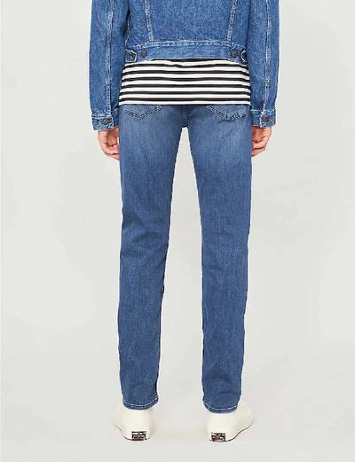7 For All Mankind Adrien Luxe Sport Tapered Fit Jeans In Delos In Blue