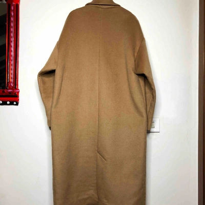 Pre-owned Hoss Intropia Camel Wool Coat