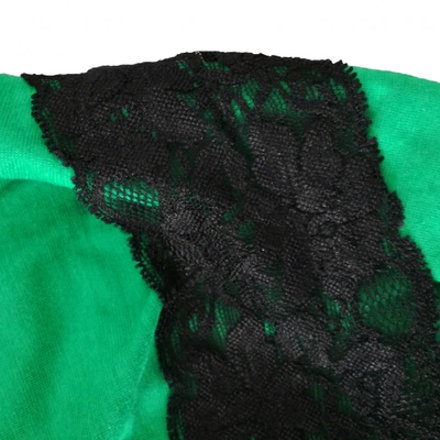 Pre-owned Miu Miu Green Cotton Top