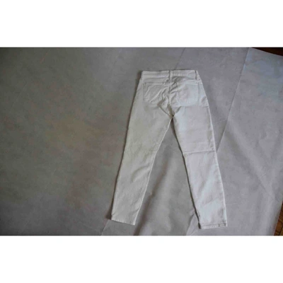 Pre-owned Jcrew Slim Jeans In White