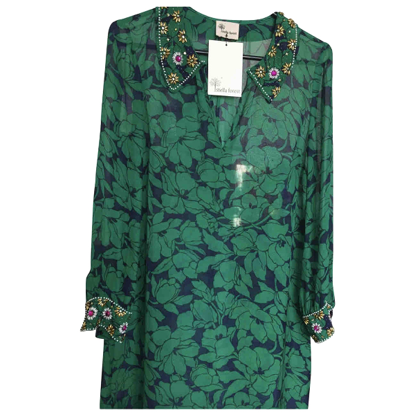 forest green silk dress