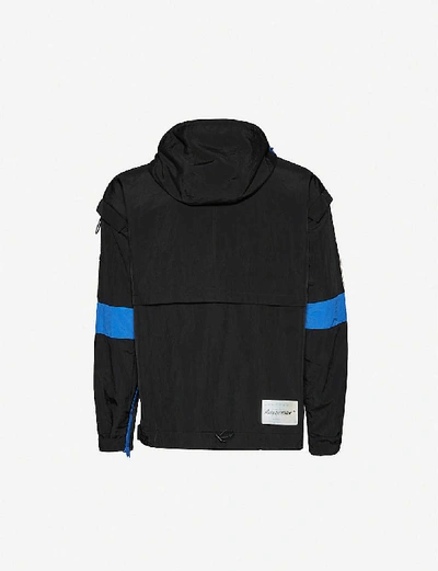 Shop Ader Error Contrast Panel Shell Jacket In Black
