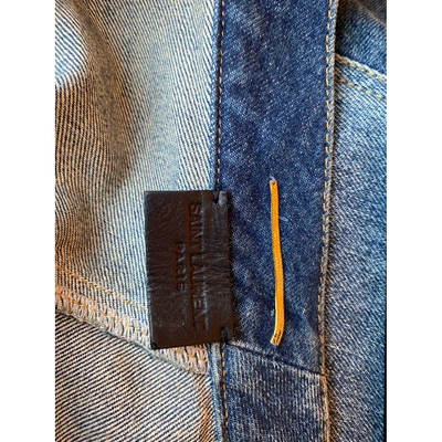 Pre-owned Saint Laurent Blue Denim - Jeans Skirt