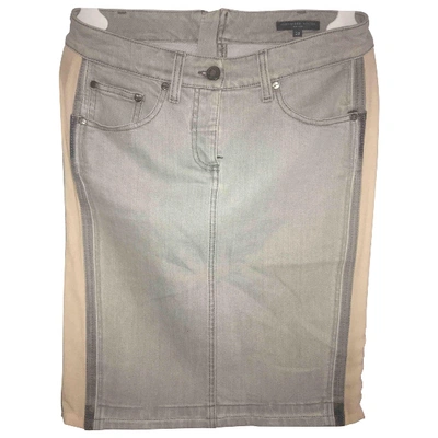 Pre-owned Alexander Mcqueen Mid-length Skirt In Grey