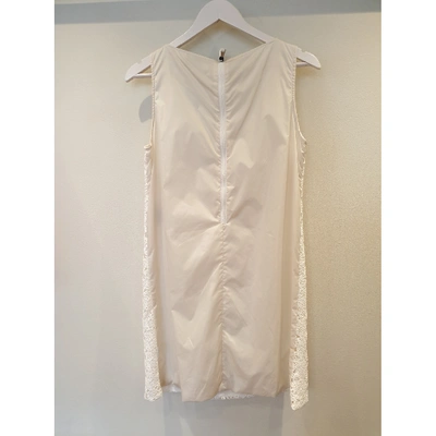 Pre-owned Moncler White Dress