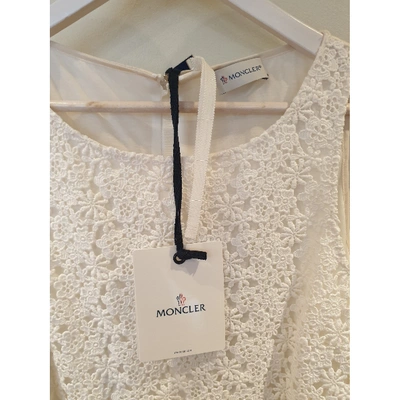 Pre-owned Moncler White Dress