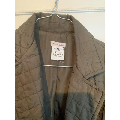 Pre-owned P.a.r.o.s.h Trench Coat In Khaki