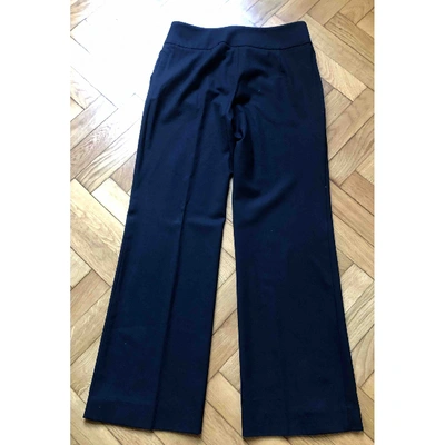 EMPORIO ARMANI Pre-owned Wool Large Pants In Black