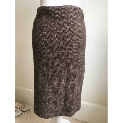 Pre-owned Ralph Lauren Cashmere Mid-length Skirt In Brown