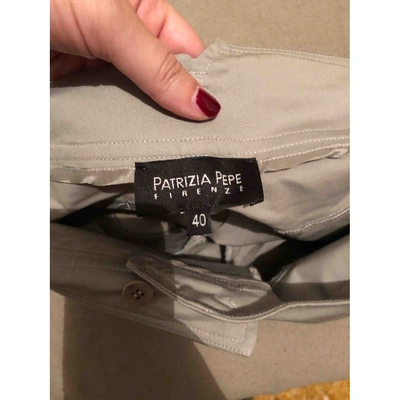 Pre-owned Patrizia Pepe Grey Cotton Shorts