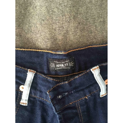 Pre-owned April77 Blue Denim - Jeans Shorts