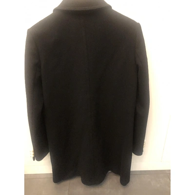Pre-owned Gucci Wool Coat In Black