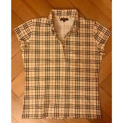 Pre-owned Burberry Cotton Top In Other