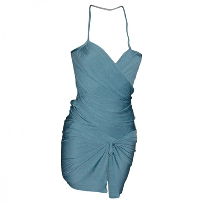 Pre-owned Alberta Ferretti Turquoise Dress