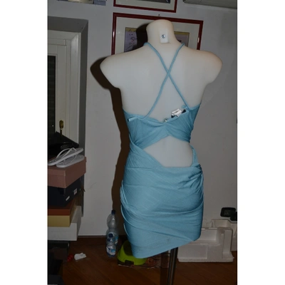 Pre-owned Alberta Ferretti Turquoise Dress
