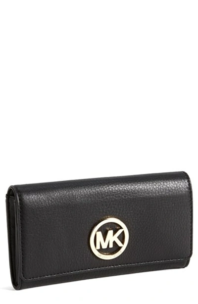 Shop Michael Michael Kors 'fulton' Carryall Wallet In Black