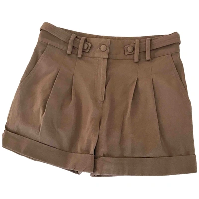 Pre-owned Blumarine Brown Cotton Shorts