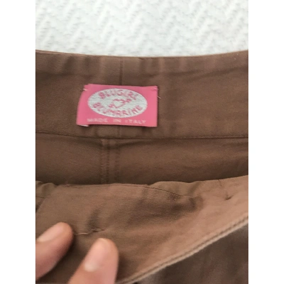 Pre-owned Blumarine Brown Cotton Shorts