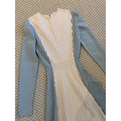 Pre-owned Ulyana Sergeenko Blue Wool Dress