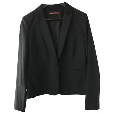 Pre-owned Comptoir Des Cotonniers Wool Suit Jacket In Black