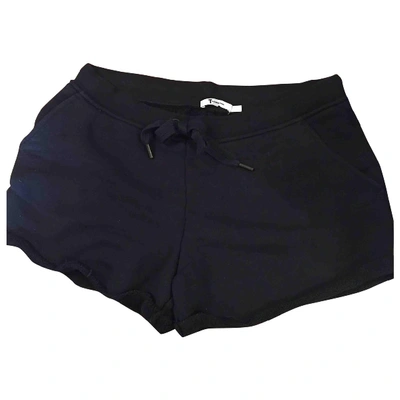 Pre-owned Alexander Wang T Black Cotton Shorts