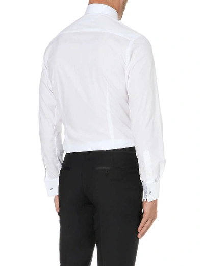 Eton Slim-fit Double-cuff Cotton Shirt In White