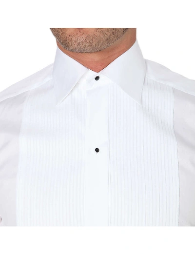 Eton Slim-fit Double-cuff Cotton Shirt In White