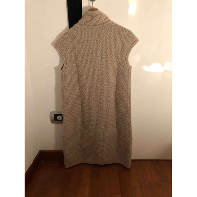 Pre-owned Max Mara Beige Cashmere Dress