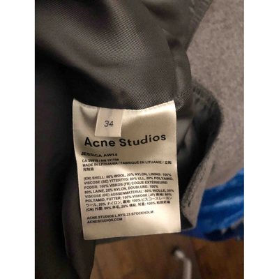 Pre-owned Acne Studios Grey Wool Top