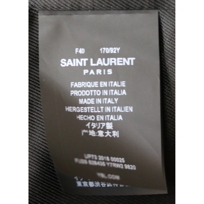 Pre-owned Saint Laurent N Beige Shearling Coat