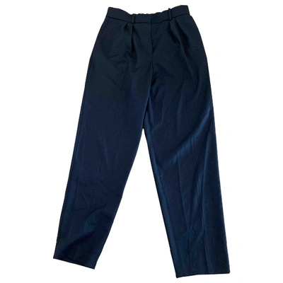 Pre-owned Maje Black Wool Trousers