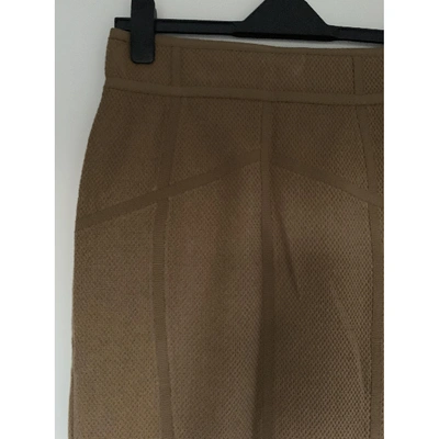 Pre-owned Burberry Camel Skirt