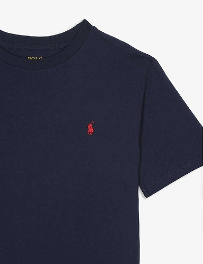 Polo Ralph Lauren Kids' Logo-print Cotton T-shirt 3-24 Months In Navy