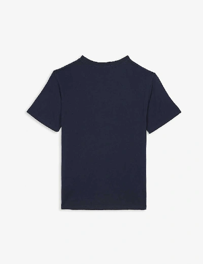 Polo Ralph Lauren Kids' Logo-print Cotton T-shirt 3-24 Months In Navy
