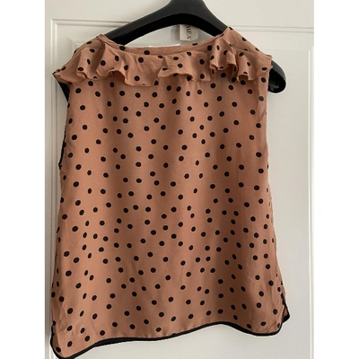 Pre-owned Jucca Silk Blouse In Pink